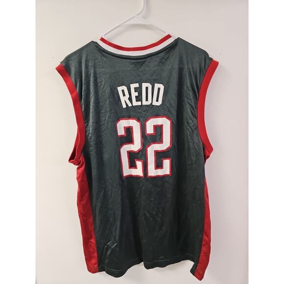 Vintage Adidas Michael Redd Jersey Mens M Green Milwaukee Bucks NBA Basketball - Picture 8 of 10
